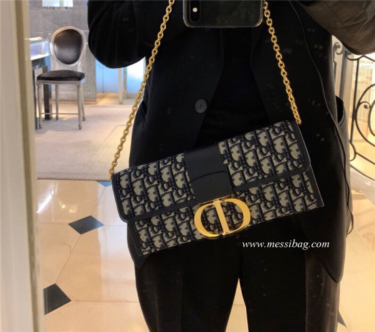 Dior 30 Montaigne jacquard canvas clutch bag – Fashion style LV